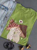 More Hugs Less Hate Mushrooms T-shirt -SmartPrintsInk Designs