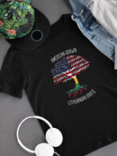 American Grown Lithuanian Roots T-shirt -SmartPrintsInk Designs