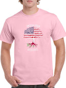 American Grown Welsh Roots T-shirt -SmartPrintsInk Designs
