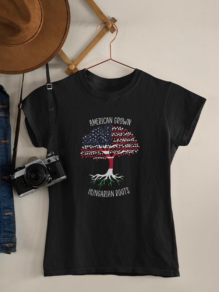 American Grown Hungarian Roots T-shirt -SmartPrintsInk Designs