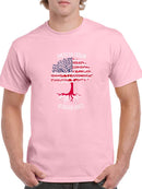 American Grown Georgian Roots T-shirt -SmartPrintsInk Designs