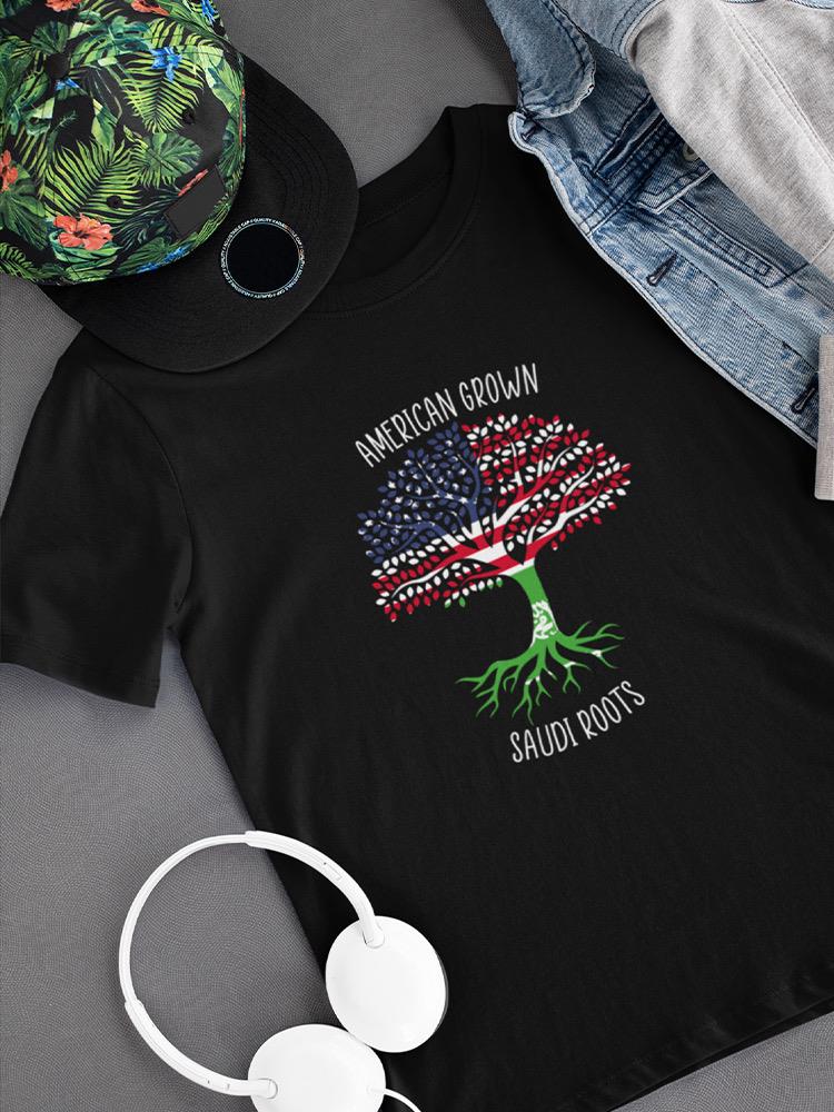 American Grown Saudi Roots T-shirt -SmartPrintsInk Designs