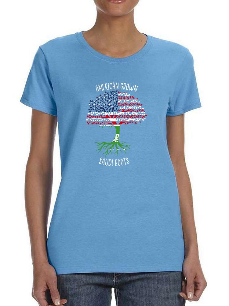 American Grown Saudi Roots T-shirt -SmartPrintsInk Designs