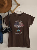 American Grown Mongolian Roots T-shirt -SmartPrintsInk Designs