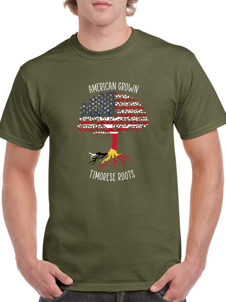 American Grown Timorese Roots T-shirt -SmartPrintsInk Designs
