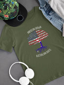 American Grown Australian Root T-shirt -SmartPrintsInk Designs
