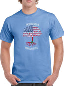 American Grown Moroccan Roots T-shirt -SmartPrintsInk Designs