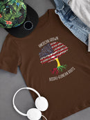 American Grown Bissauginean Root T-shirt -SmartPrintsInk Designs