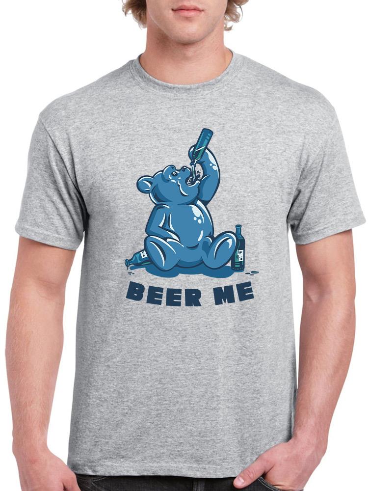 Beer Me Bear T-shirt -SmartPrintsInk Designs