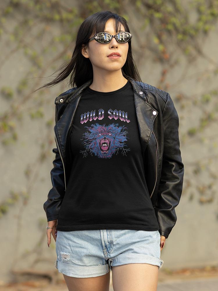 Wild Soul Roaring Beast Shaped T-shirt -SmartPrintsInk Designs