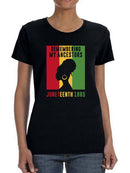Juneteenth Remember Ancestors Shaped T-shirt -SmartPrintsInk Designs