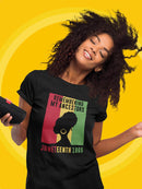 Juneteenth Remember Ancestors Shaped T-shirt -SmartPrintsInk Designs