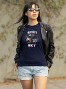 Spirit Of Sky Cool Eagle Shaped T-shirt -SmartPrintsInk Designs