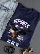 Spirit Of Sky Cool Eagle Shaped T-shirt -SmartPrintsInk Designs