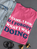 Forgot What I Was Doing Shaped T-shirt -SmartPrintsInk Designs