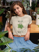Relax Accept Crazy Cute Planter T-shirt -SmartPrintsInk Designs