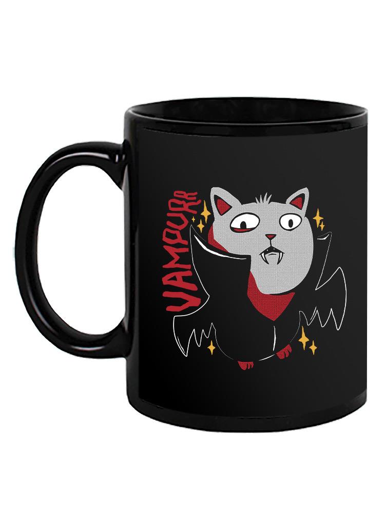 Vampurr Vampire Cat Mug -SmartPrintsInk Designs