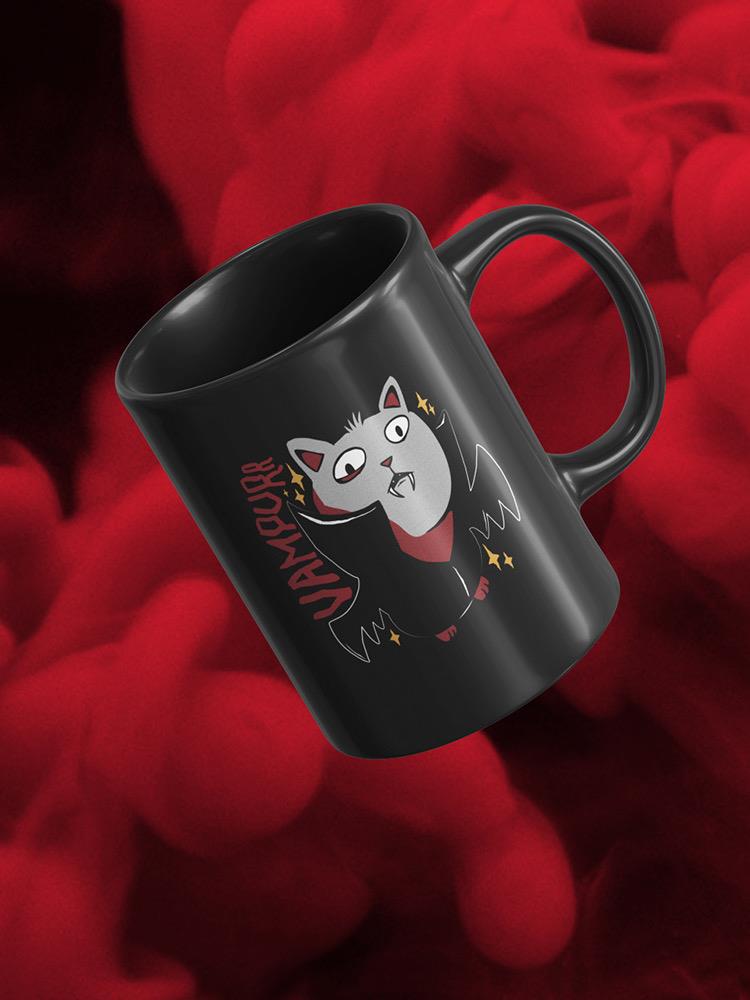 Vampurr Vampire Cat Mug -SmartPrintsInk Designs