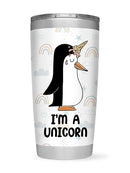 Unicorn Penguin Tumbler -SmartPrintsInk Designs