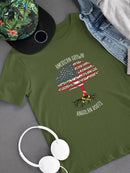 American Grown Angolan Roots T-shirt -SmartPrintsInk Designs