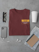 National Sarcasm Society Member T-shirt -SmartPrintsInk Designs