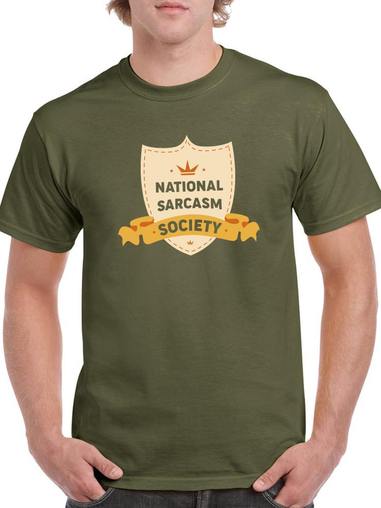 National Sarcasm Society Emblem T-shirt -SmartPrintsInk Designs