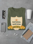 National Sarcasm Society Emblem T-shirt -SmartPrintsInk Designs