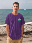 Retro Colors Palm Tree Sign T-shirt -SmartPrintsInk Designs