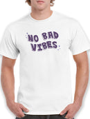 No Bad Vibes W Sparkles T-shirt -SmartPrintsInk Designs