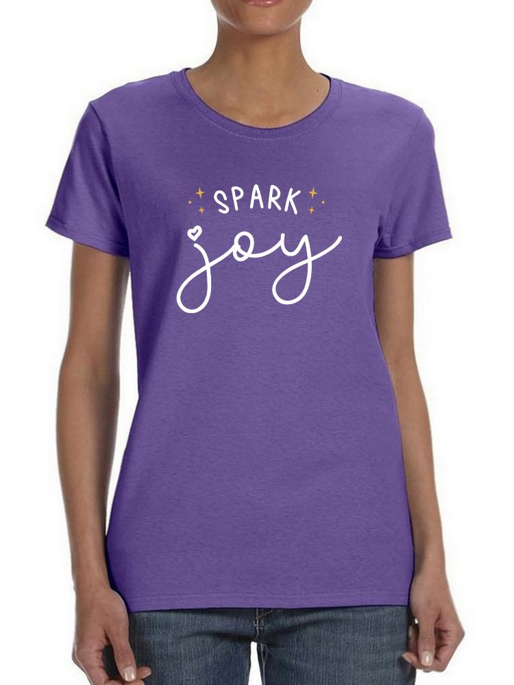 Spark Joy Shaped T-shirt -SmartPrintsInk Designs