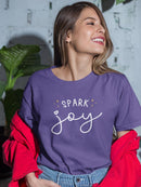 Spark Joy Shaped T-shirt -SmartPrintsInk Designs
