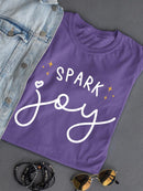 Spark Joy Shaped T-shirt -SmartPrintsInk Designs