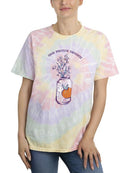 Positive Thoughts Chamomile Tie Dye Tee -SmartPrintsInk Designs