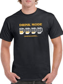 Drink Mode Downloading T-shirt -SmartPrintsInk Designs