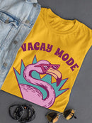 Vacay Mode Flamingo T-shirt -SmartPrintsInk Designs
