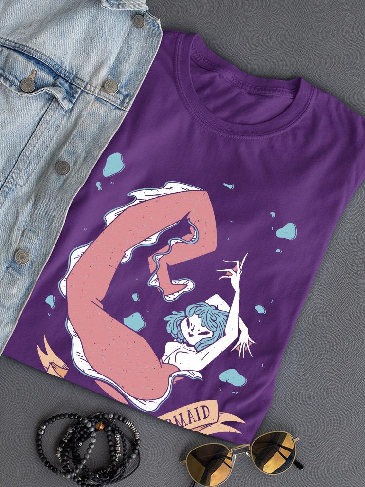 Secretly A Mermaid T-shirt -SmartPrintsInk Designs