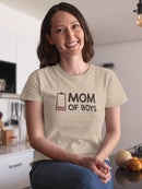 Mom Of Boys Energy Depleted T-shirt -SmartPrintsInk Designs