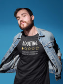 Adulting 1 Star Rating T-shirt -SmartPrintsInk Designs