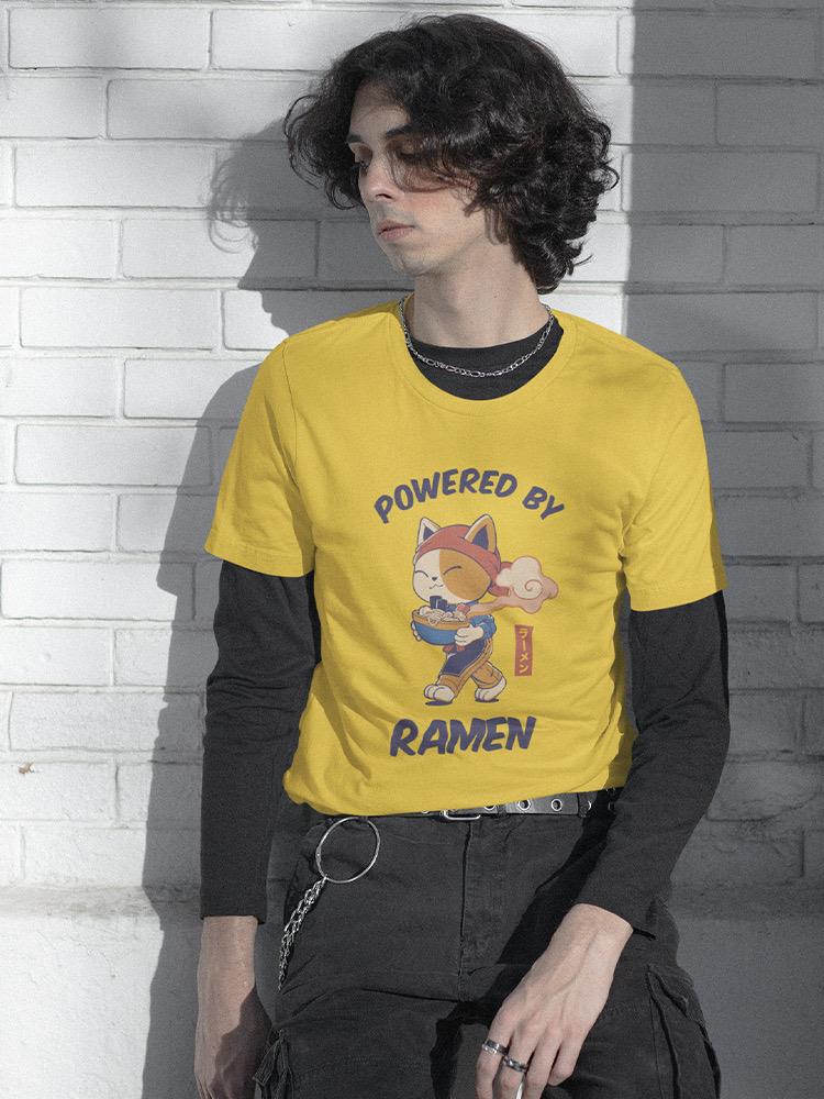 Neko Powered By Ramen T-shirt -SmartPrintsInk Designs
