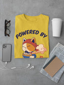 Neko Powered By Ramen T-shirt -SmartPrintsInk Designs
