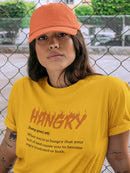Hangry Definition T-shirt -SmartPrintsInk Designs