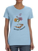 But First Cocktails Watercolor T-shirt -SmartPrintsInk Designs
