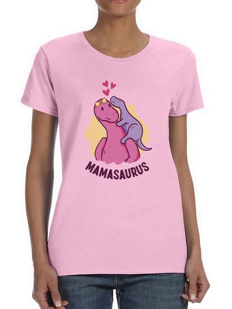 Mamasaurus Mom Child T-shirt -SmartPrintsInk Designs
