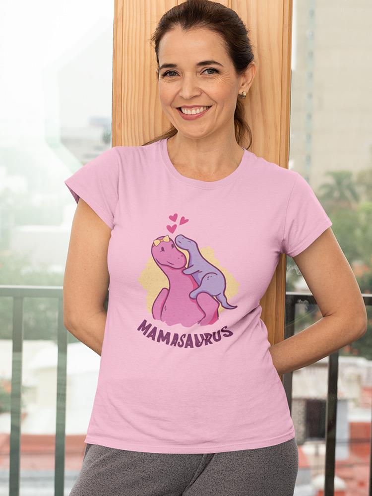 Mamasaurus Mom Child T-shirt -SmartPrintsInk Designs