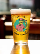 Let's Get Skeletrashed Cool Pint Glass -SmartPrintsInk Designs