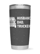 Husband Dad Trucker Tumbler -SmartPrintsInk Designs