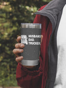 Husband Dad Trucker Tumbler -SmartPrintsInk Designs