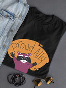 Proud Ally Racoon T-shirt -SmartPrintsInk Designs