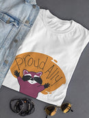Proud Ally Racoon T-shirt -SmartPrintsInk Designs
