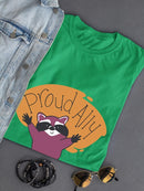Proud Ally Racoon T-shirt -SmartPrintsInk Designs